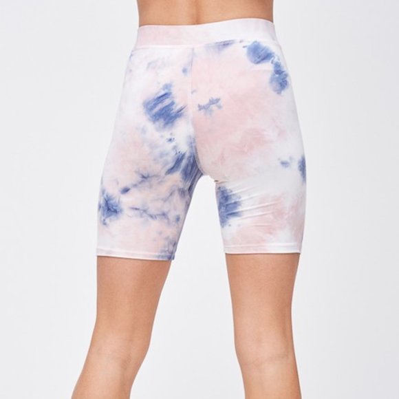 Tie Dye Biker Short/T-Shirt Loungewear Combo - Picture 3 of 7